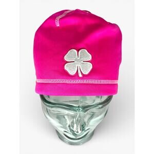 NWT Black Clover Golf Moisture Wicking Beanie Adult OSFA Pink Live Lucky